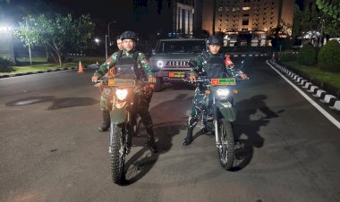 Jaga Keamanan Warga, Koramil 05/Sawangan Depok Gelar Patroli Malam Skala Besar