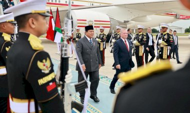 Momen Prabowo Jemput Raja Yordania Abdullah II, Satu Mobil Bareng ke Istana Merdeka