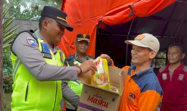 Tanggap Bencana, Polres Purbalingga Gerak Cepat Berikan Bantuan dan Layanan Kesehatan Gratis di Desa Maribaya
