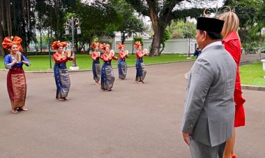 Tari Indang Sumbar Sambut Ratu Maxima saat Temui Prabowo di Istana
