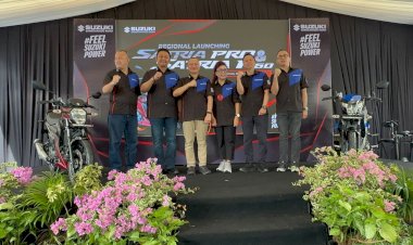 Suzuki Satria Pro Resmi Meluncur di Samarinda, Wartawan Ditantang Menaklukkan Motor