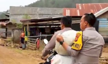 Kapolres Aceh Tengah Salurkan Bantuan Sembako untuk Korban Bencana Alam di Kecamatan Bintang