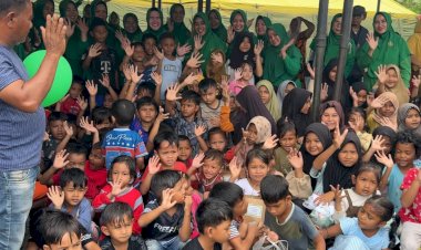 TNI Buat Posko Trauma Healing Hadir di Balee Panah, Warga: Anak-anak Tak Murung Lagi