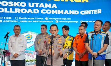 Kapolri dan Menhub Tinjau Kesiapan Pengamanan Nataru di JMTC Bekasi