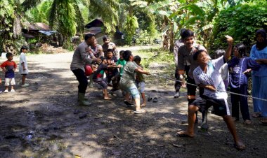Polsatwa K-9 Polda Sumut Hadirkan Trauma Healing untuk Anak Korban Banjir di Batang Toru