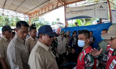 Siang Jelang Tahun Baru, Prabowo Cek Langsung Posko Kesehatan Warga di Batang Toru, Pastikan Layanan