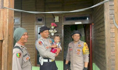 Respon Cepat Polres Aceh Tengah Tembus Wilayah Terisolir, Pastikan Kondisi Bayi Sehat dan Layani Kesehatan Warga