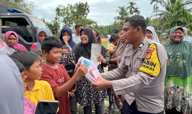 Bhakti Pendidikan Polri, Kapolda Aceh Kirim Bantuan Perlengkapan Sekolah untuk Anak-anak Desa Seumadam
