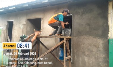 TMMD Kodim Depok: Sentuhan TNI untuk Hunian Layak, RTLH Dikebut di Cilodong