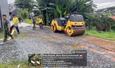 Akses Warga Kian Membaik, Jalan Gardenia Dikebut Satgas TMMD Kodim Depok