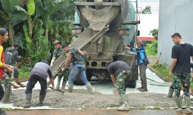 TMMD Ke-127 Depok H+11, Pengerasan Jalan GDC Gardenia Capai 57 Persen