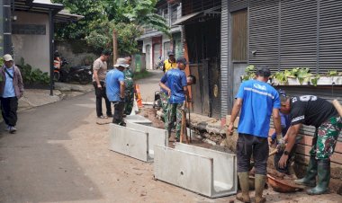 Satgas TMMD Perkuat Infrastruktur Lingkungan Lewat Pembangunan Drainase