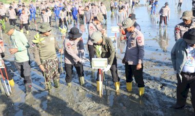 Green Policing Polda Aceh, Tanam 10 Ribu Mangrove untuk Perkuat Ketahanan Ekologi dan Ekonomi Desa Pesisir
