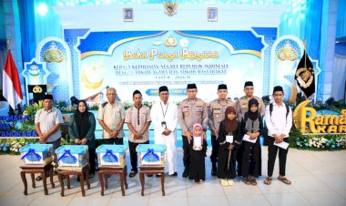 Pembangunan SMA Kemala Taruna Bhayangkara Bogor Capai 60 Persen, Polri Gelar Buka Puasa Bersama Warga Gunung Sindur