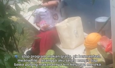 Viral Air Mata Bocah SD saat Bawa Pulang MBG untuk Makan Keluarganya