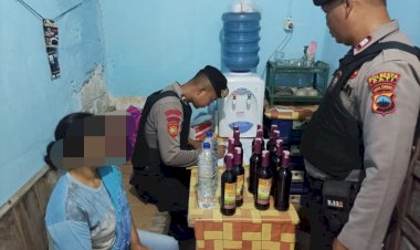 Polresta Pati Intensifkan Razia Miras Selama Ramadhan, Sat Samapta Amankan Puluhan Botol Minuman Beralkohol