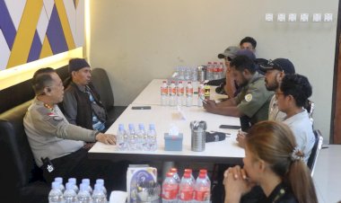 Silaturahmi Ramadhan, Satgas Damai Cartenz dan Wartawan Nabire Perkuat Kemitraan