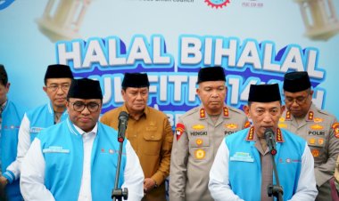 Halal Bihalal dengan Buruh, Kapolri Komitmen Perkuat Soliditas dengan Buruh, Ciptakan Iklim Investasi Kondusif