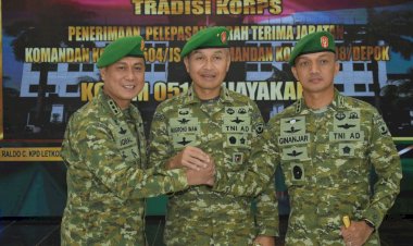 Danrem 051/Wkt Pimpin Sertijab Dua Dandim di Depok