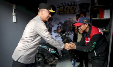 Resmikan Kedai ADO Presisi, Kapolda Sumsel: Driver Ojol Mitra Jaga Kamtibmas