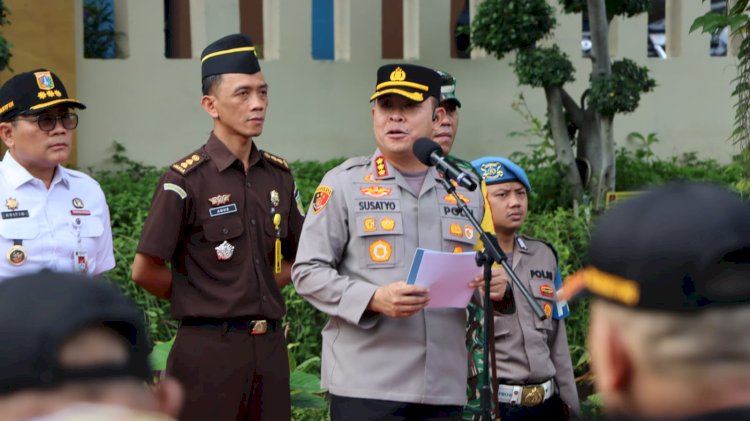 Apel Harkamtibmas Libatkan 538 Personel, Kapolres Metro Jakarta Pusat Tekankan Sinergi Warga