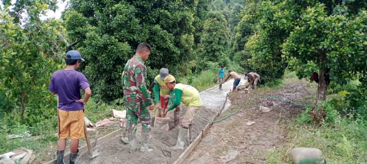 TNI Bangun 10,5 Km Jalan di Sulteng Hanya 1 Bulan, Kolaborasi dengan Warga