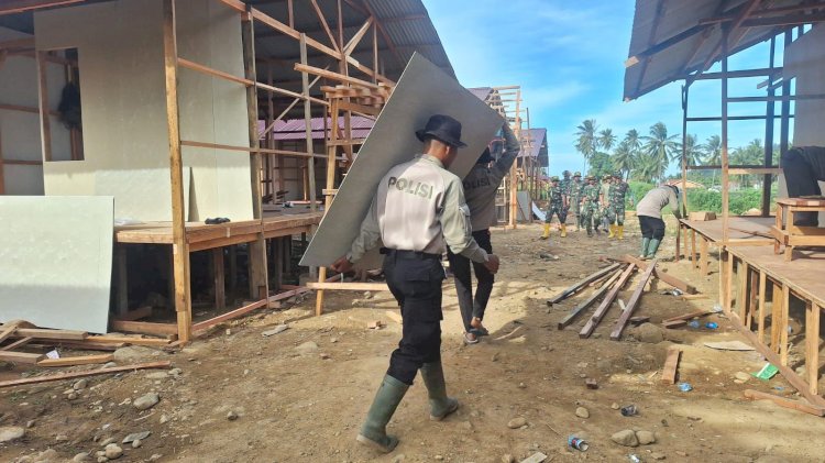 Polri Bangun 100 Unit Huntara untuk Warga Terdampak Bencana di Kapalo Koto, Padang
