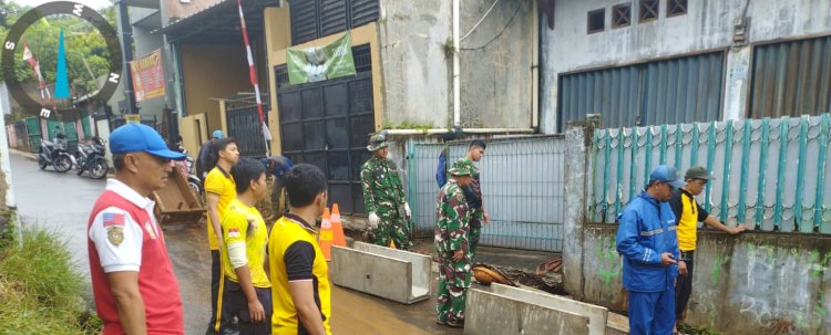 TMMD Ke-127 Depok Kebut Drainase 200 Meter, Progres Capai 87 Persen