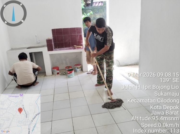 Rumah Warga Sukamaju Direhab Lewat TMMD, Progres Capai Lebih dari 90 Persen