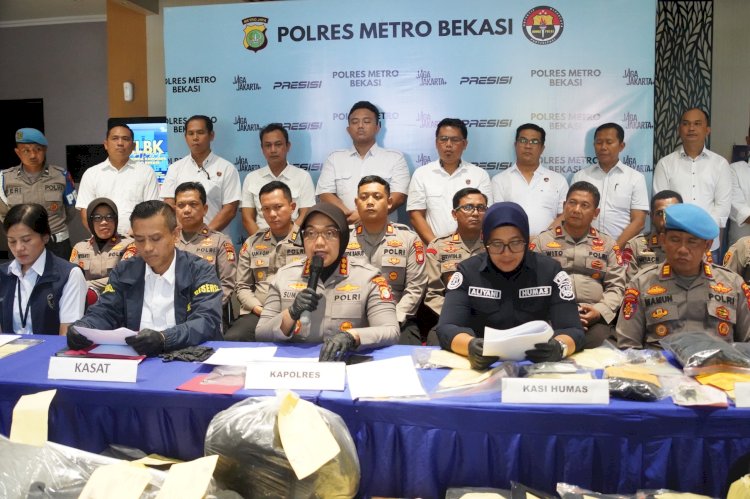 Polres Metro Bekasi Amankan 25 Tersangka Curanmor dan Pencurian Rumah Kosong